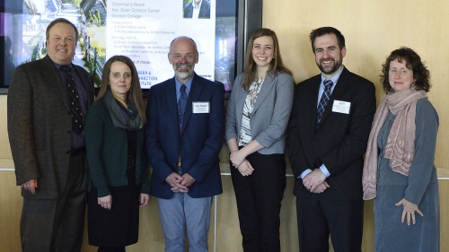 Kathryn Willeman with fellow presenters at Gordon College's Museum Studies Symposium in spring 2019.