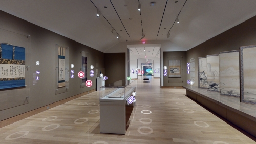 Screenshot of the Hood Museum's Virtual Tour of "A Legacy for Learning"