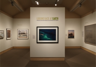 Looking Back at Earth: Environmental Photography from the Hood Museum of Art installed in the Friends and Cheatham Galleries. Photo by Jeffrey Nintzel. 