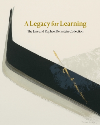 Cover image of the exhibition catalogue for "A Legacy for Learning: The Jane and Raphael Bernstein Collection" featuring Toko Shinoda's print "Hagoromo H" (not dated). Image courtesy of Toko Shinoda.