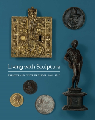 Cover of "Living with Sculpture" exhibition catalogue.
