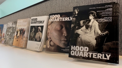 The Hood Museum of Art Quarterly Publications lined up.