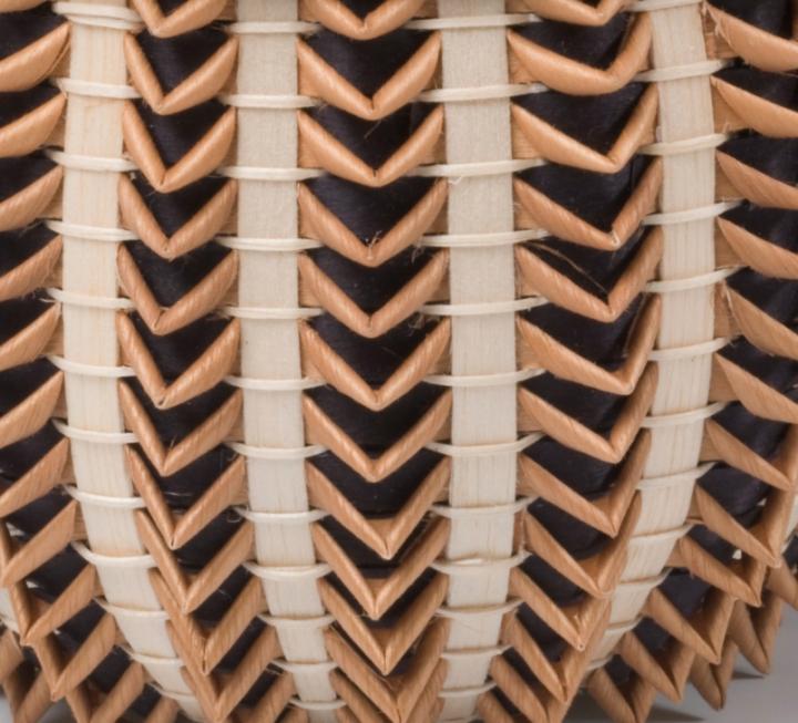 Detail, Wabanaki Basket, Point Basket by Ganessa Bryant, Penobscot