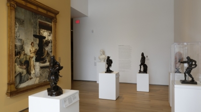 The exhibition Emulating Antiquity: Nineteenth-Century European Sculpture installed in Engles Gallery. Photo by Jeffrey Nintzel.