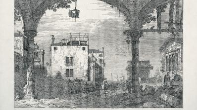 Giovanni Antonio Canal (Canaletto), The Portico with the Lantern