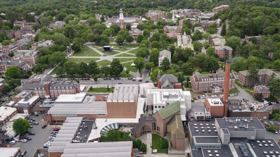 Aerial view of the Dartmouth campus. Photograph copyright Michael Moran.