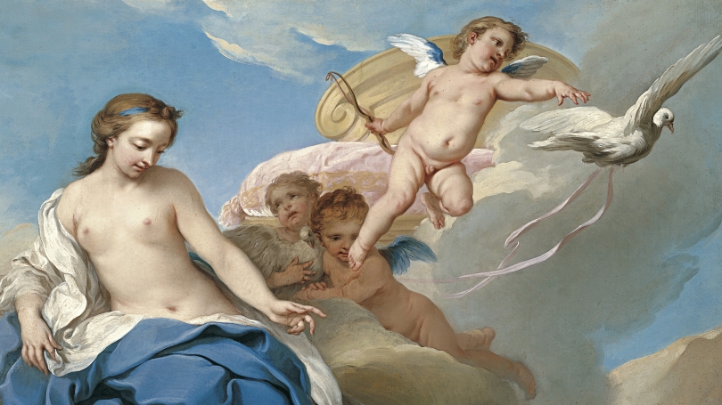 Carle van Loo, French, 1705 - 1765, Venus Requesting Vulcan to make Arms for Aeneas (detail), about 1735, oil on canvas. 