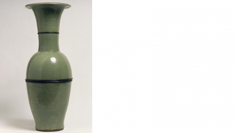 Northern Song Dynasty, Chinese, 960 - 1127, Vase, Northern Song Dynasty, 960-1127, porcelain with celadon glaze. Hood Museum of Art, Dartmouth: Gift of Evelyn A. and William B. Jaffe, Class of 1964H; C.958.363.