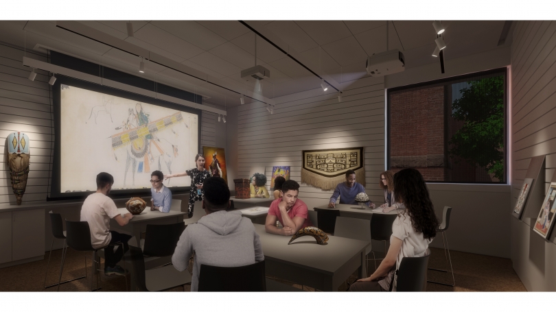 Three new smart object-study rooms in the museum’s new Center for Object-Based Inquiry (COBI) will create unparalleled opportunities for study and research in a museum setting, addressing the increased curricular demand for direct