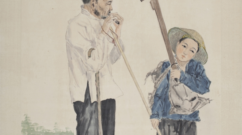 Fan Tchunpi, Blind Beggar with Child