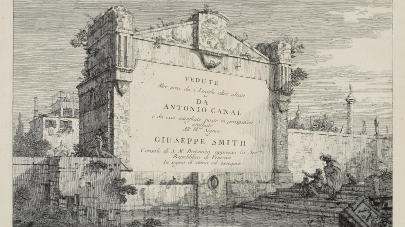 Giovanni Antonio Canal (Canaletto), Title Plate