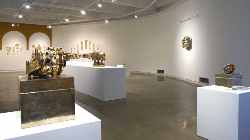 Eric van Hove: The Craft of Art, located in Jaffe-Friede Gallery, Hopkins Center. Photo by Alison Palizzolo.