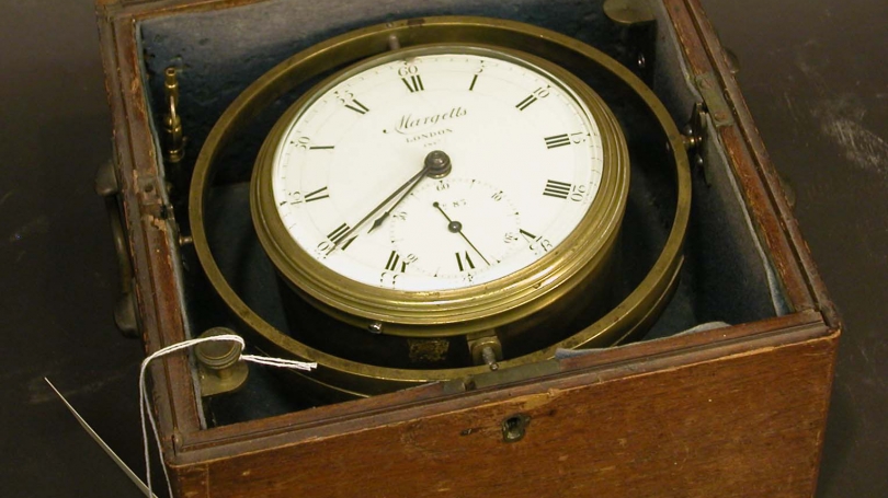 George Margetts, Marine Chronometer, about 1795, serial number, 83. Hood Museum of Art, Dartmouth: Allen King Collection of Scientific Instruments, Hood Museum of Art, Dartmouth; 2002.1.34751.