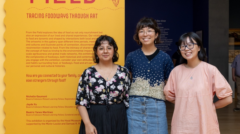 The Mutual Learning Fellows at the opening of their exhibition "From the Field: Tracing Foodways through Art." Photo by Rob Strong.